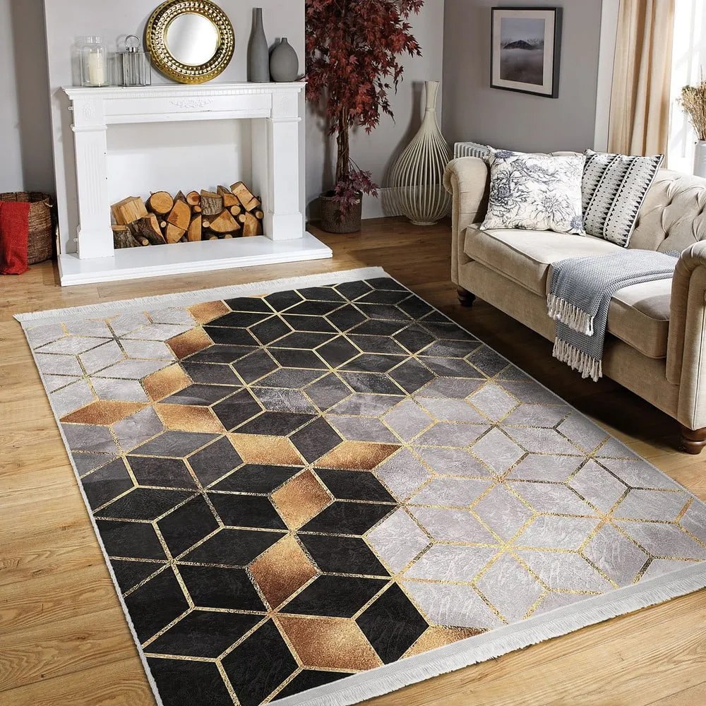 Covor gri-auriu 120x180 cm – Mila Home