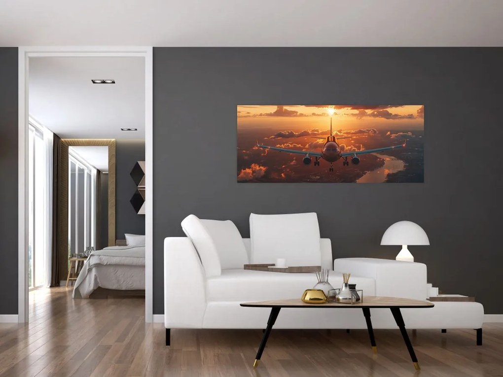 Tablou - Avion de transport (120x50 cm)