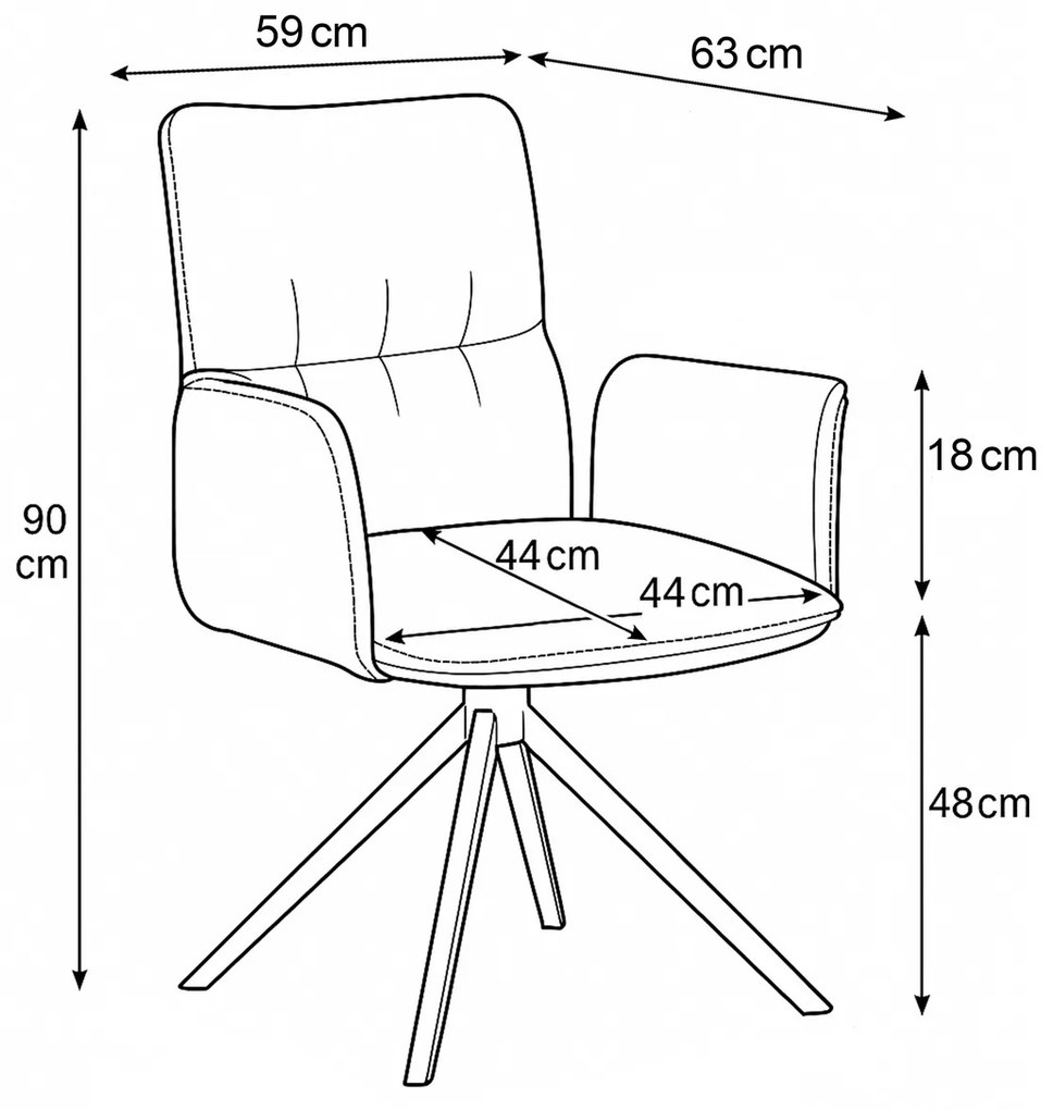 Set de scaune de sufragerie DCH-D1328 GRN2, 2 buc.