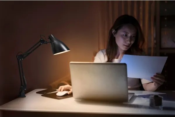 Ledvance - Lampă de birou cu clemă OFFICE LINE 1xE27/11W/230V neagră
