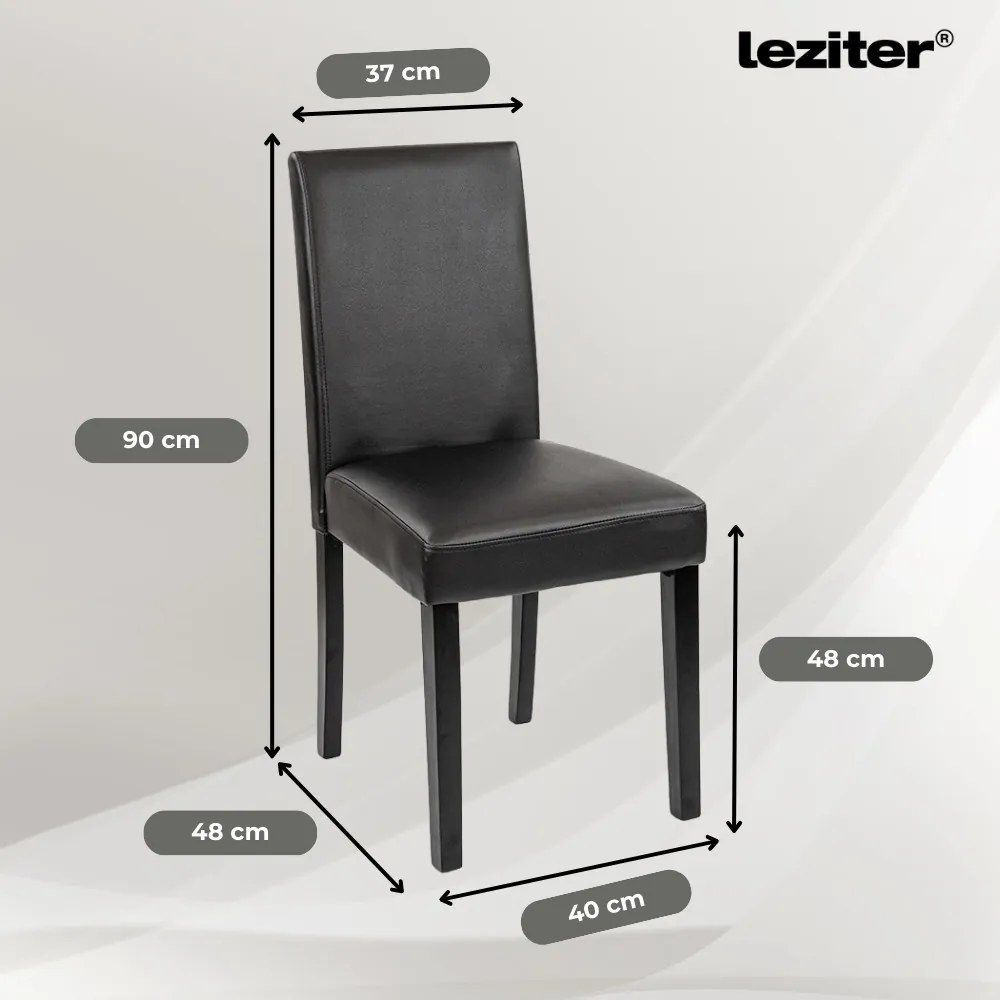 Set de masă Leon 4+1 stejar York-negru