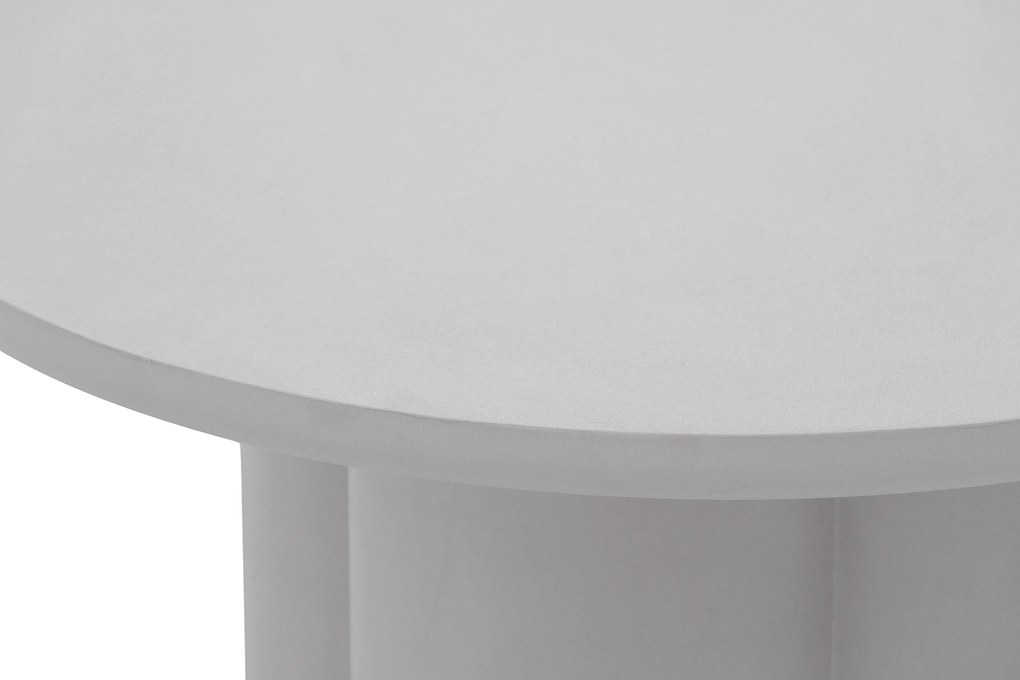 Măsuță de cafea rotundă Cylindus 80 cm - gri deschis