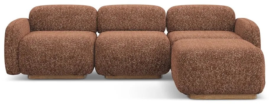 Colțar modular portocaliu/maro (cu colț variabil) Ailani – Makamii