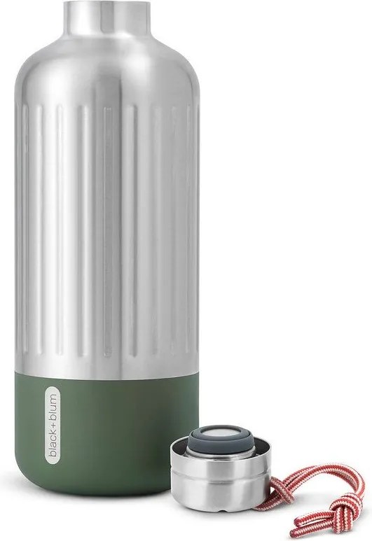 Sticlă termică argintie din oțel inoxidabil 850 ml Explorer – Black + Blum