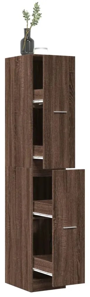 vidaXL Dulap de farmacie, stejar maro, 30x41x174,5 cm, lemn prelucrat