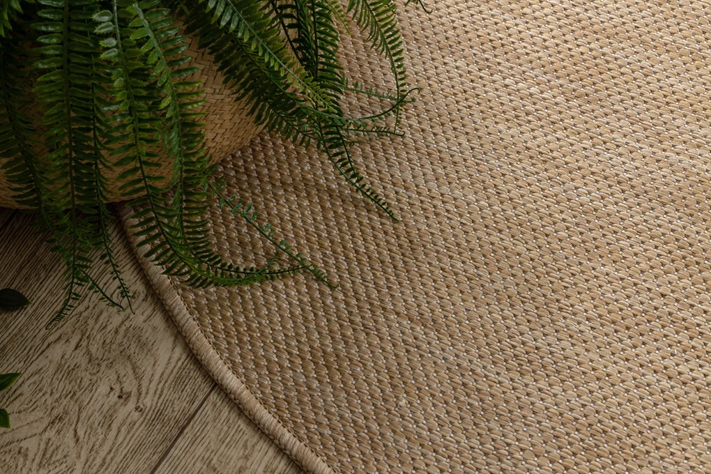 Covor SISAL SION cerc A5165A Melanj țesute plate natural