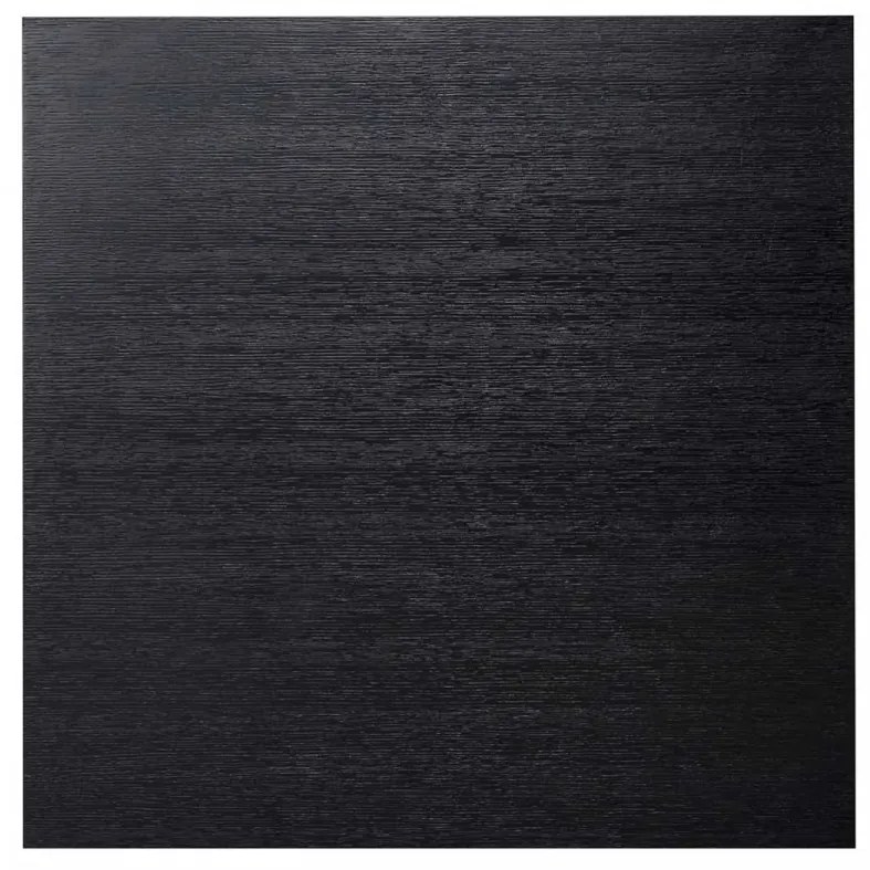 Masuta de cafea patrata din stejar cu spatiu de depozitare Oakura 42x90x90 cm neagra
