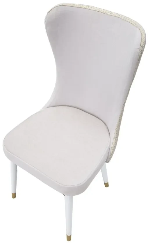 Mauro Ferretti Scaun Mimoza Crem Set 2Buc Cm 40X65X99