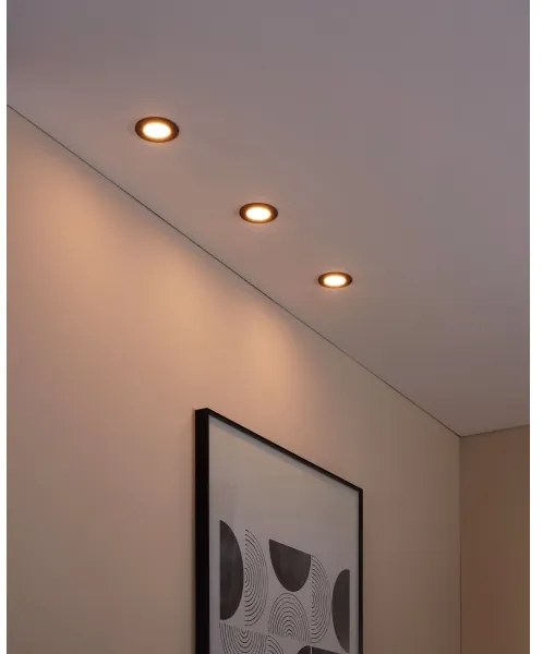 Eglo 31743 - Set 3x corpuri de iluminat LED reglabile FUEVA-Z, LED/2,8W/230V, IP44, negru