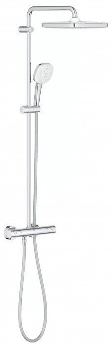 Coloana de dus cu termostat, Grohe Tempesta Cube 250, cu 1 tip de jet, crom, 26689001