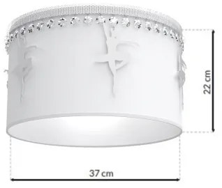 Plafonieră copii BALLET 1xE27/60W/230V