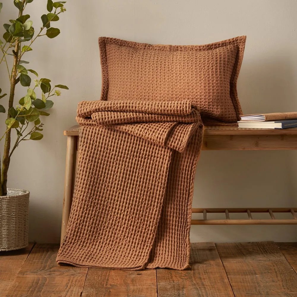 Pernă decorativă din bumbac 30x50 cm Jaipur Chunky Waffle – Pineapple Elephant