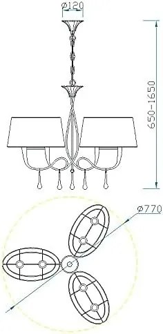 Candelabru elegant design modern Paola
