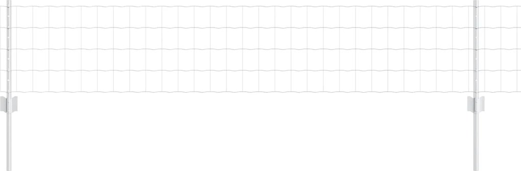 vidaXL Gard cu Stâlp Argintiu 0,4 x 25 m Oțel