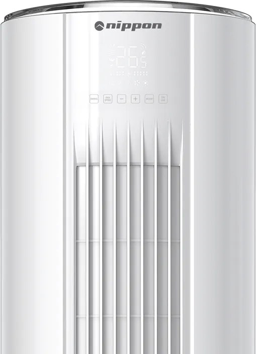 Aparat de aer condiționat de tip coloană Nippon NPC-24MCFL, 24.000 BTU, 45 m², A++/A+, R-32, alb