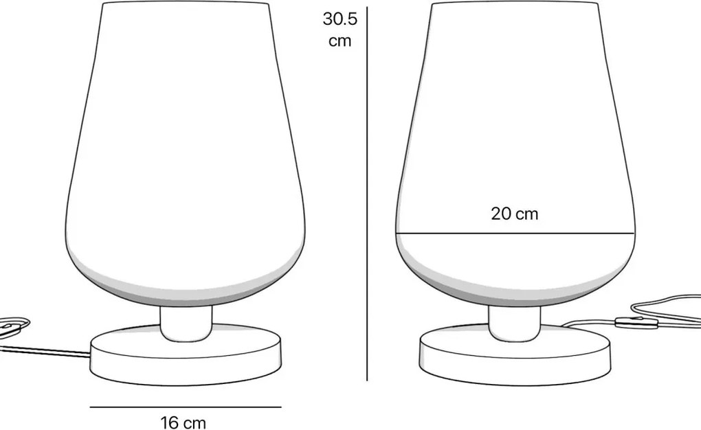 Veioza design italian din alama si sticla Talis