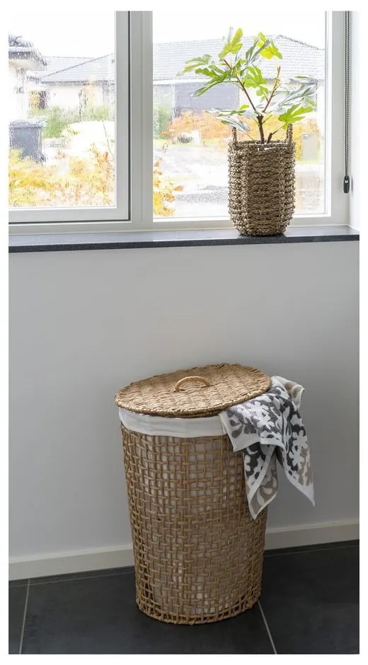 Coș de rufe în culoare naturală din hârtie 77 l Pomal – House Nordic