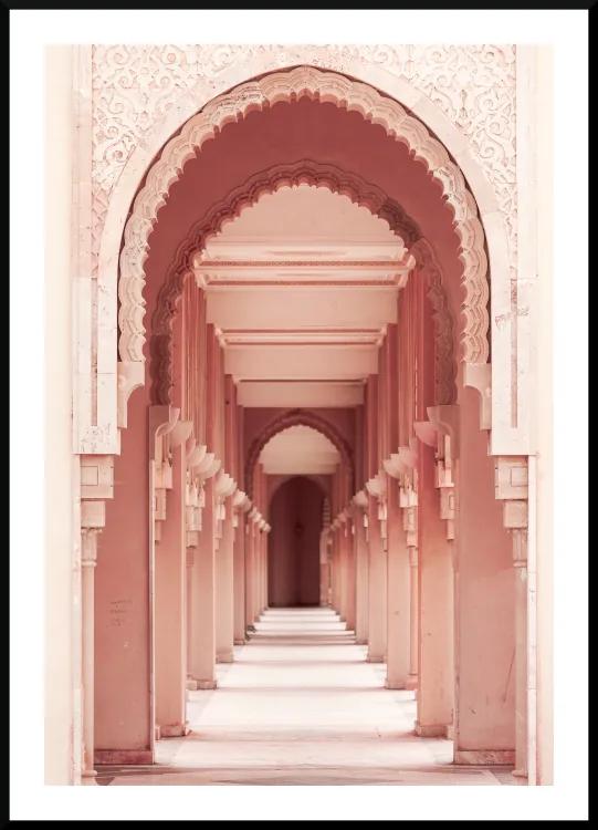 Poster pink archway