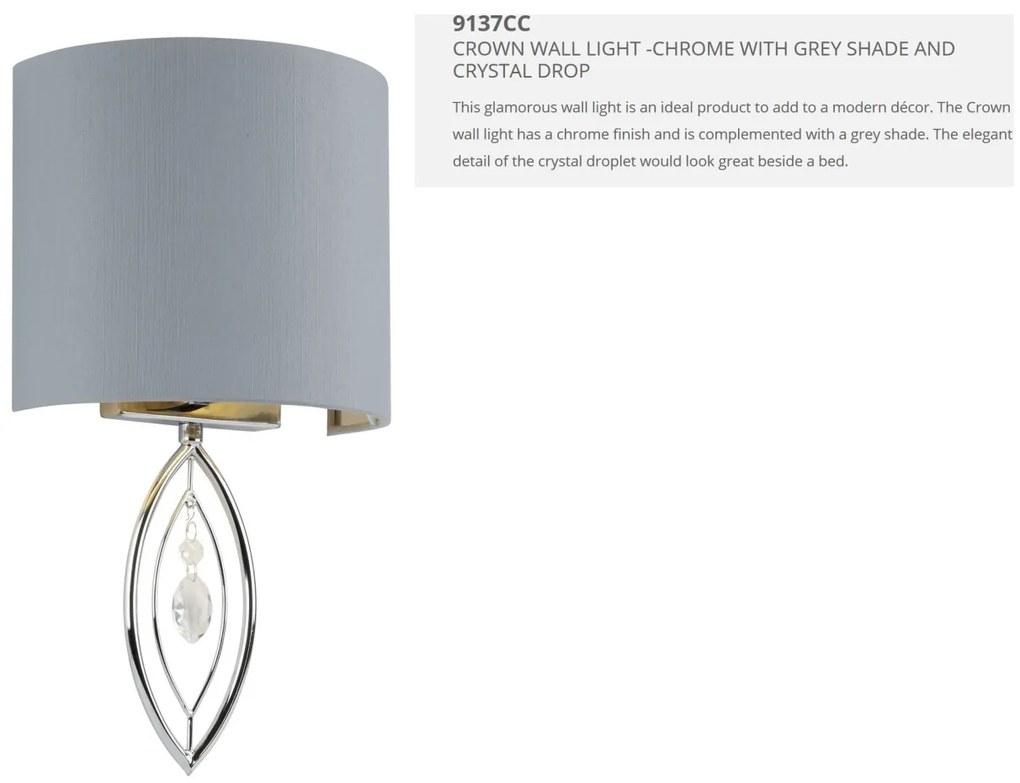 Aplica perete moderna design elegant Wall 9137CC SRT
