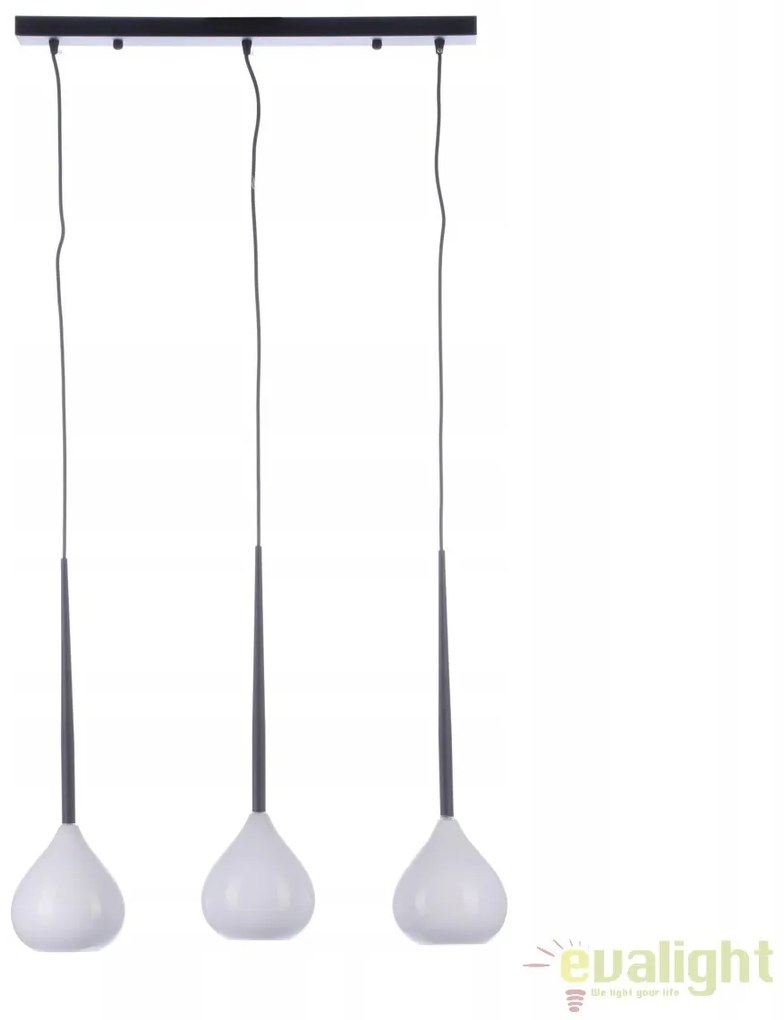 Lustra moderna Aga 3 WH/BK