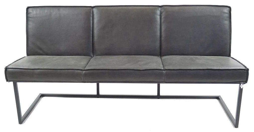 Banca dining din piele de bivol ✔ model FLEET SHANGHAI | Dimensiuni: 200x60x87x52 cm