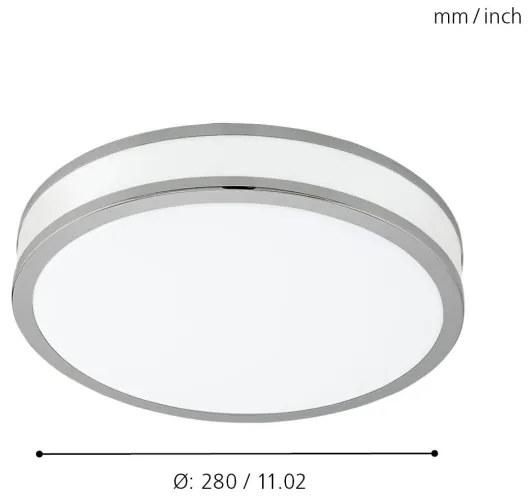 Eglo 95682 - LED Plafoniera PALERMO 2 LED/18W/230V