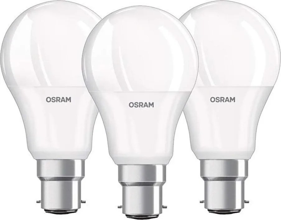 SET 3x Bec LED B22d/8,5W/230V 4000K - Osram