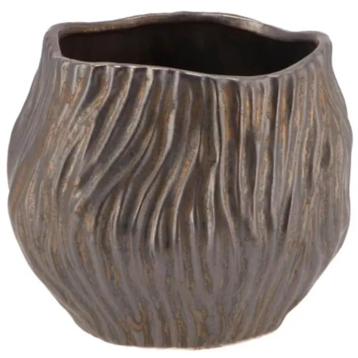 Ghiveci din ceramica, bronz MULTAN Ø16,5 cm