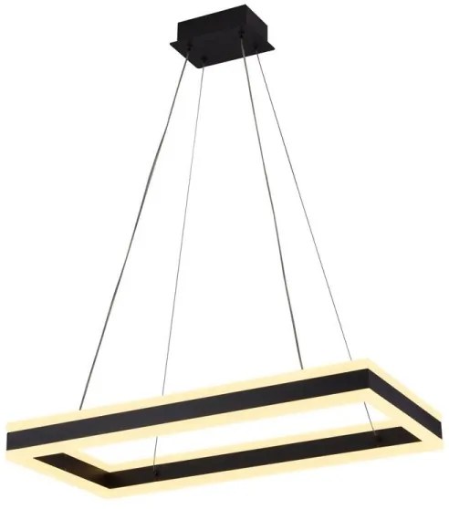 Lustră LED dimabilă pe cablu LED/80W/230V 3000-6500K + telecomandă