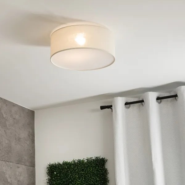 Plafonieră SIRJA 1xE27/60W/230V, diam. 35 cm, crem