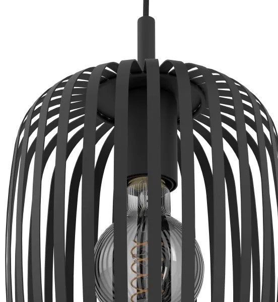 Lustră pe cablu Eglo 900686 ROMAZZINA 3xE27/40W/230V negru