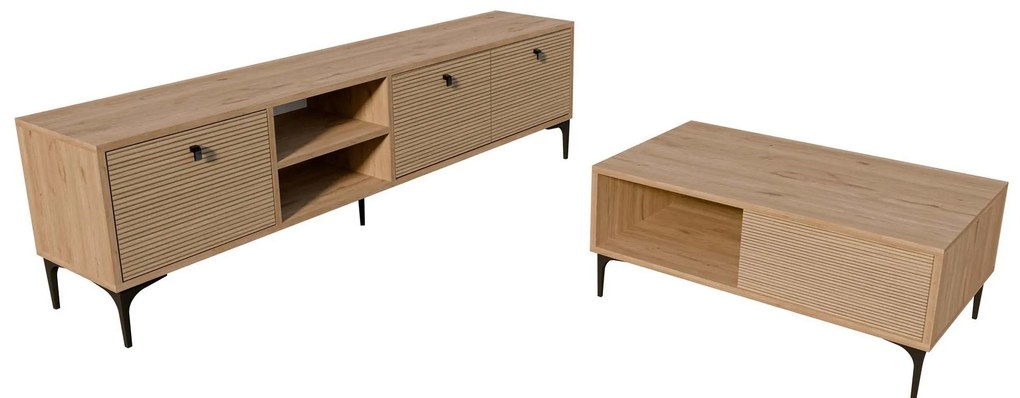 Set mobilier living Settle 1 (stejar). 1108072