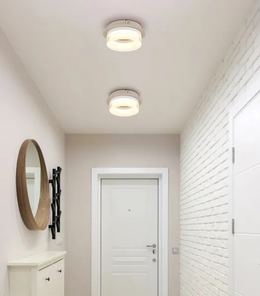 Globo 48046D - Plafonieră LED ZARA, 8W, 230V, 3000K, Ø 16 cm