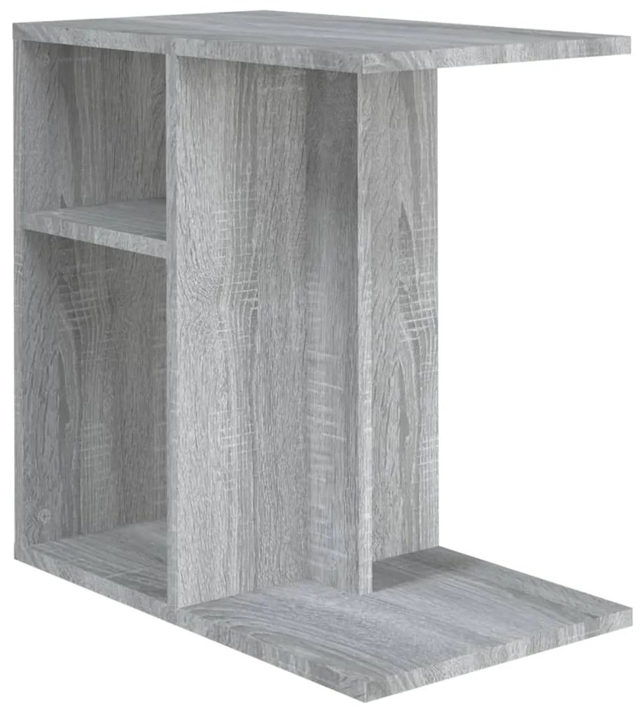 vidaXL Măsuță laterală, sonoma gri, 50x30x50 cm, lemn compozit