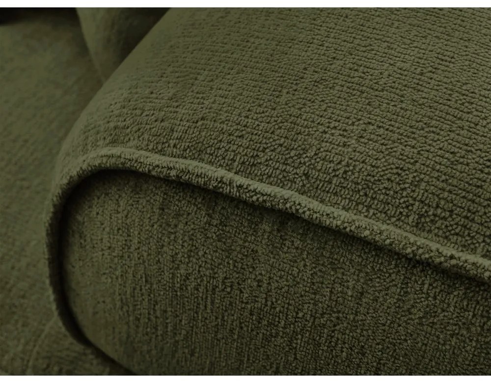 Canapea verde cu tapițerie din chenille 237 cm Whesley – Bobochic Paris