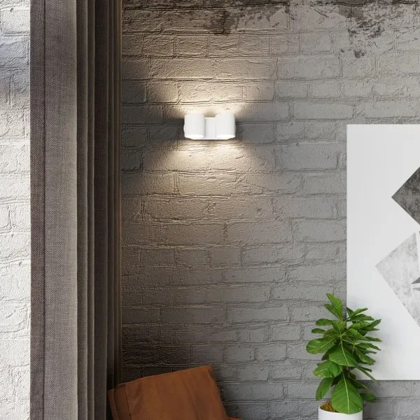 Sollux SL.0659 - Aplica de perete ORBIS 2xG9/40W/230V albă