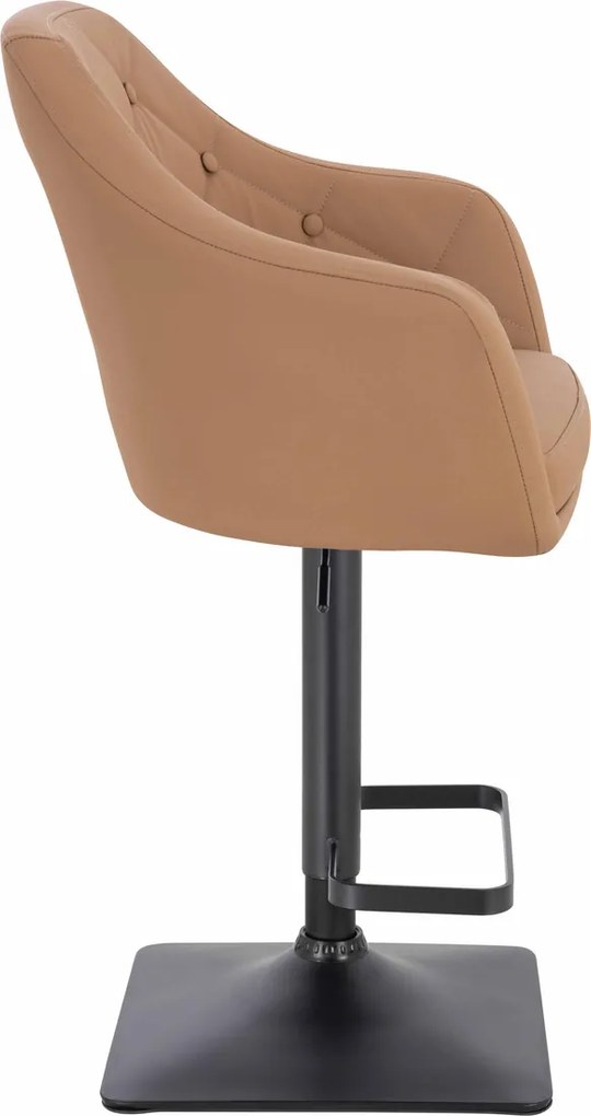 HR831KW Scaun Caramel Piele Ecologica Premium Soft cu Bază Neagră