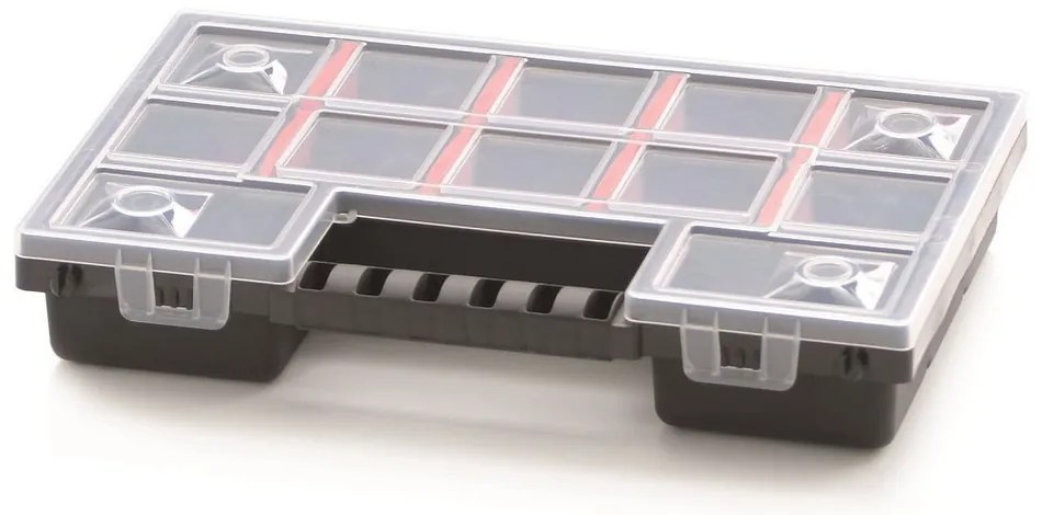Organizator servieta 28,7 × 18,6 × 5 cm, separatoare, gri