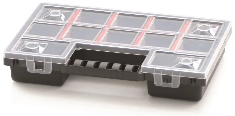 Organizator servieta 28,7 × 18,6 × 5 cm, separatoare, gri