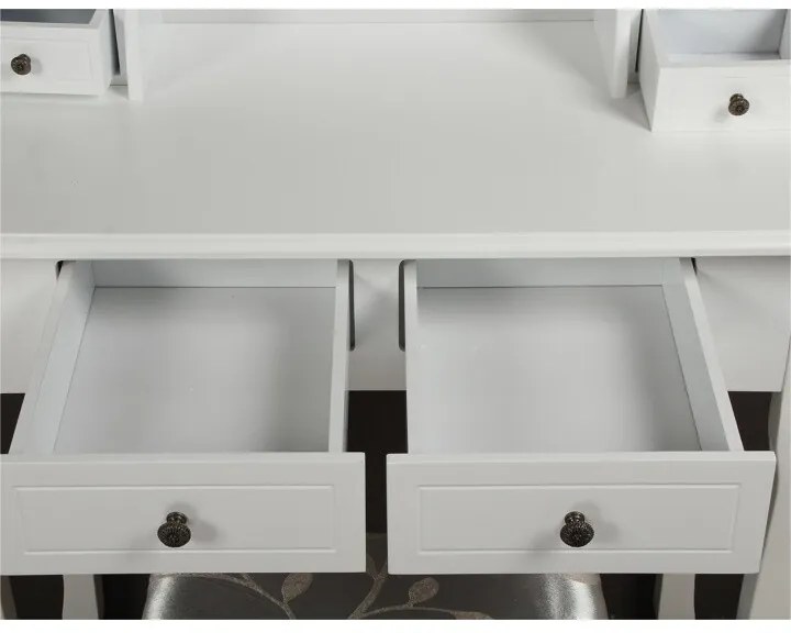 Măsuță decorativă cu scaun RODES NEW, albă