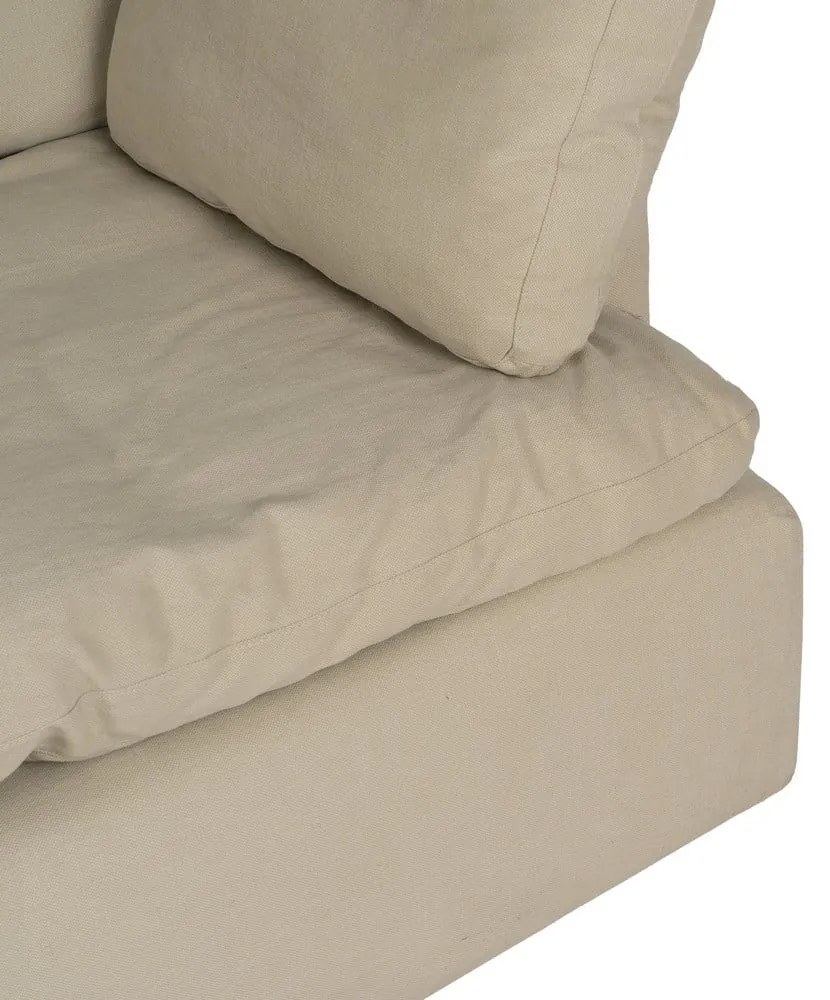 Canapea bej cu tapițerie din in 212 cm – Ixia