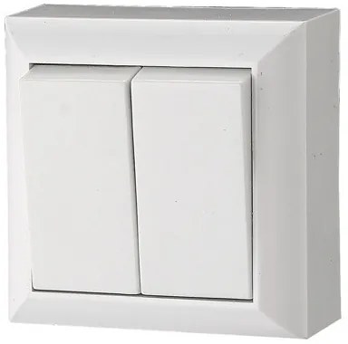 Intrerupator dublu, montaj aplicat, Quatric
