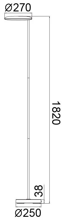 Lampadar, Lampa de podea LED NASSAU negru MA-8511