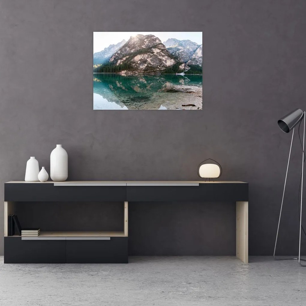 Tablou cu lac montan (70x50 cm)