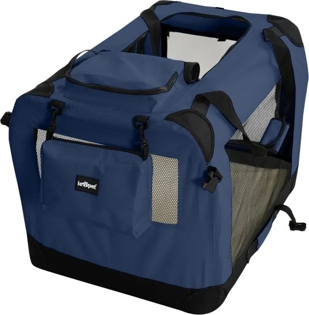 Leopet Cutie de transport pentru câini XL, 81,3 x 58 x 58 cm