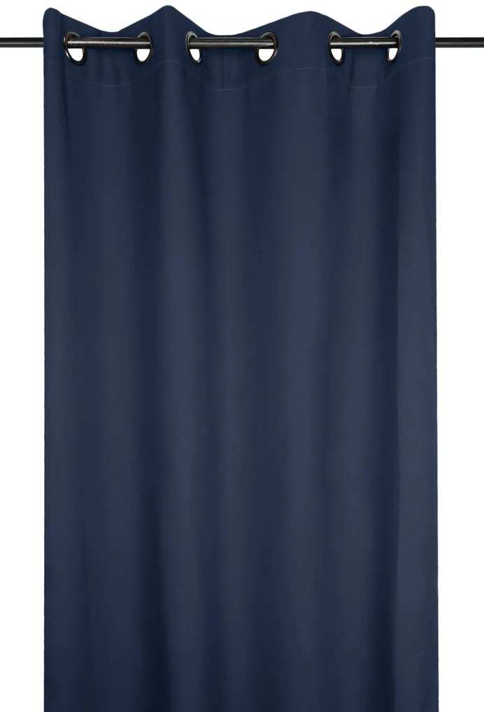 Draperie albastru inchis poliester Nelson Petrole 135x240 cm