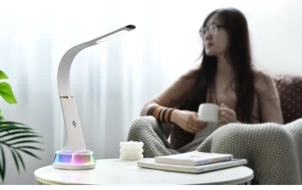 Immax 08974L - Lampă de birou LED RGB dimabilă CORELLA LED/7W/12/230V albă