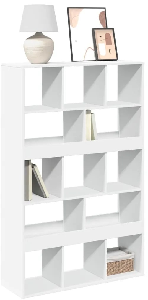 vidaXL Bibliotecă, alb, 100x33x156,5 cm, lemn prelucrat
