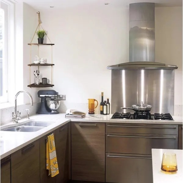 Etajeră de perete suspendată 90x25 cm maro