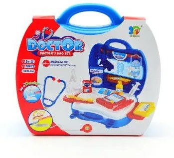 Set medic de 20 buc plastic într-o cutie plastic 24x22x10cm
